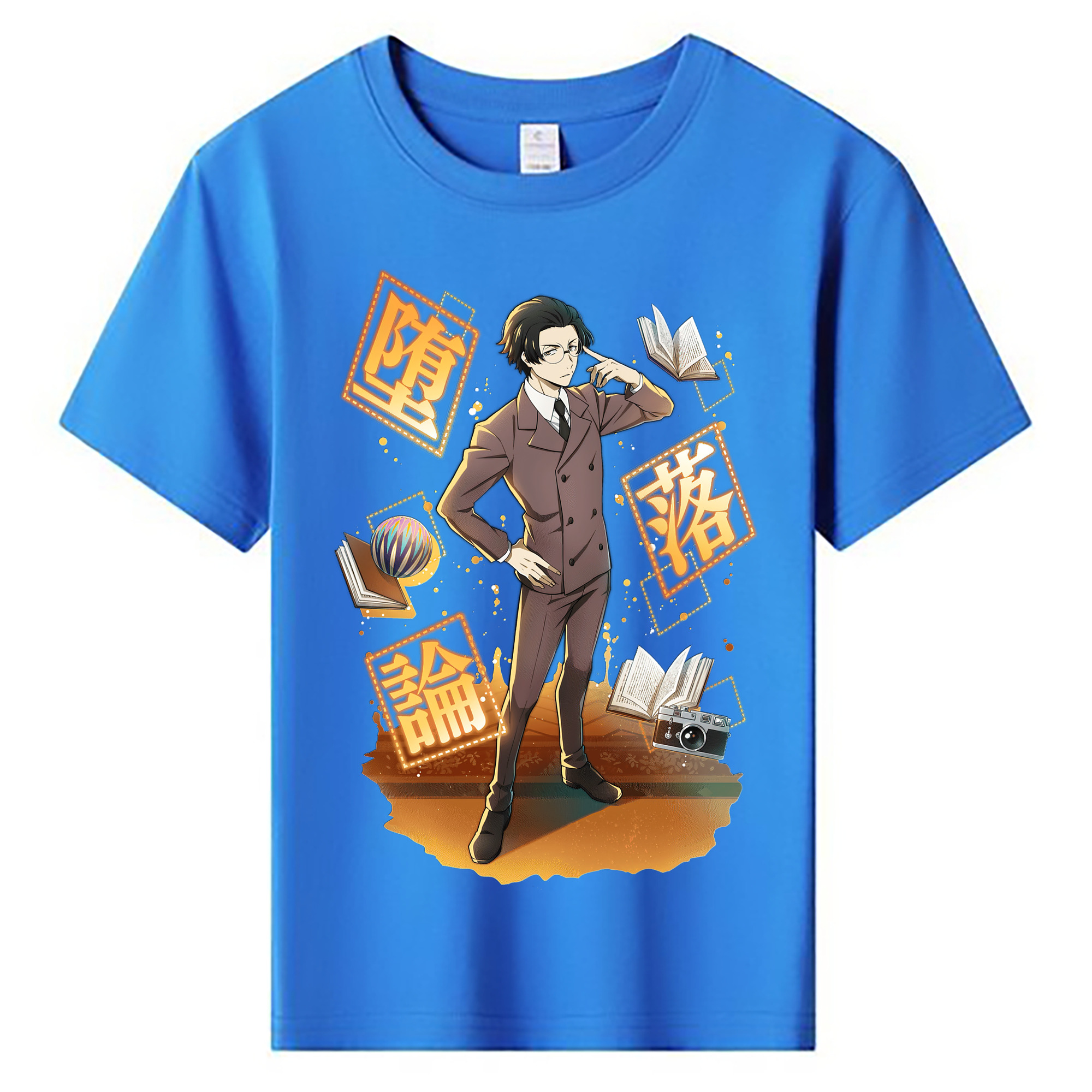（画像用） 文豪ストレイドッグス Bungo Stray Dogs 綿100％キッズTシャツ（フロントプリント）